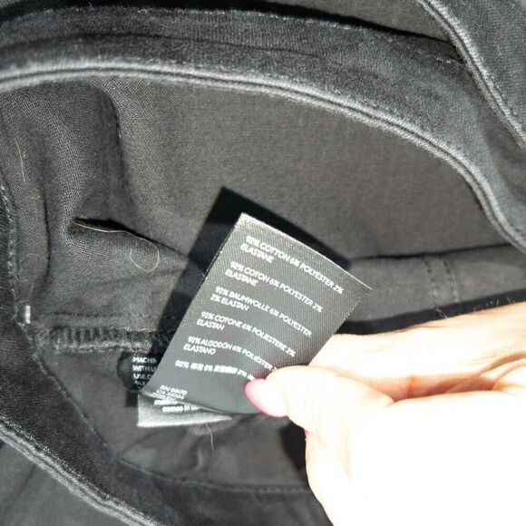 NWT Free People Black Notched Denim Crossover Snap Mini Skirt‎ Size 4 - Picture 7 of 7